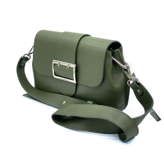 Сумка Di Gregorio зеленая кожаная - фото 2, 