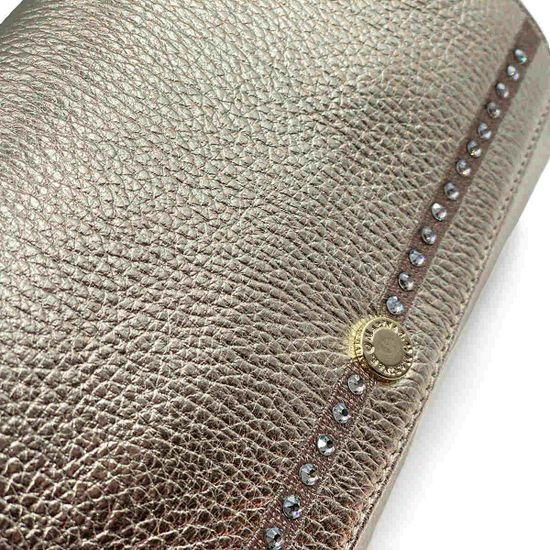 Клатч Marina Creazioni золотого цвета кожаный - фото 4, B6113 MC ORO