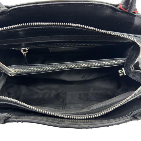 Сумка Marina Creazioni черная кожаная стеганая - фото 5, B4452 MC NERO