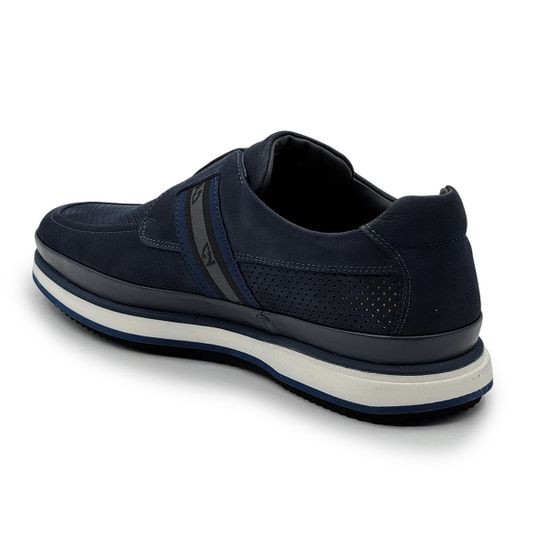 Кроссовки GIAMPIERONICOLA синие из нубука перфорированные - фото 3, M338145 GPN BLU