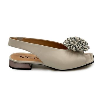 Босоножки MOT CLE бежевые кожаные - фото 1, MOT3199 MOT AVORIO