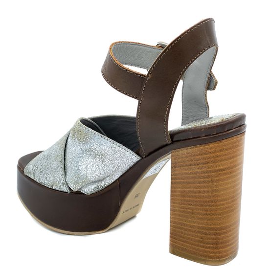 Босоножки Fru.it коричнево-серебряные - фото 3, 2952 FR