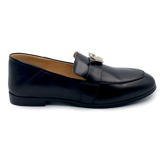 Лоферы TUFFONI кожаные черные - фото 1, 1024011LL TUF