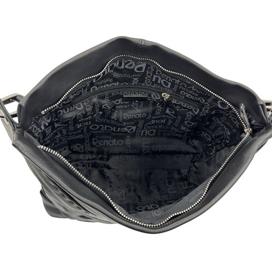 Сумка Renato Angi черная кожаная плетеная - фото 6, 3302181 RA NERO