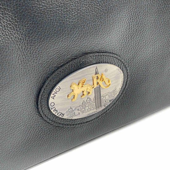 Сумка Renato Angi черная кожаная - фото 4, 