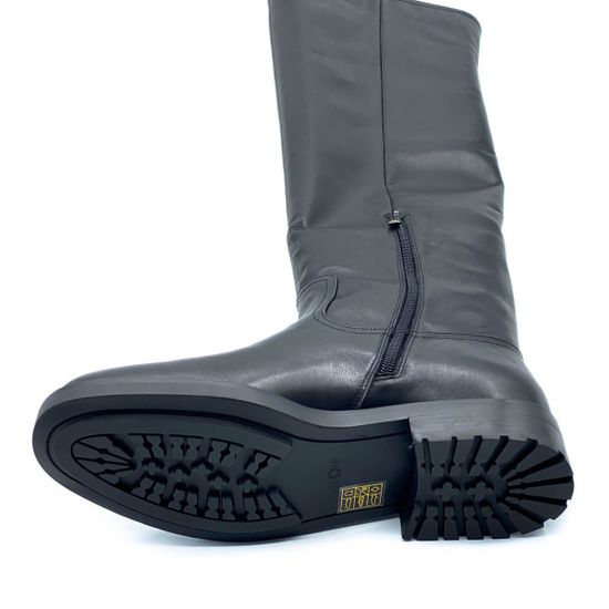 Сапоги Tuffoni черные кожаные МЕХ (мех до щиколотки) - фото 6, 1722019LE  TUF