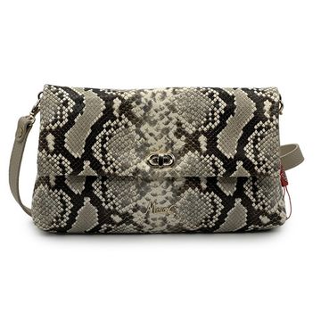 Клатч Marina Creazioni бежевый кожаный &quot;питон&quot; - фото 1, B7082 MC PITON