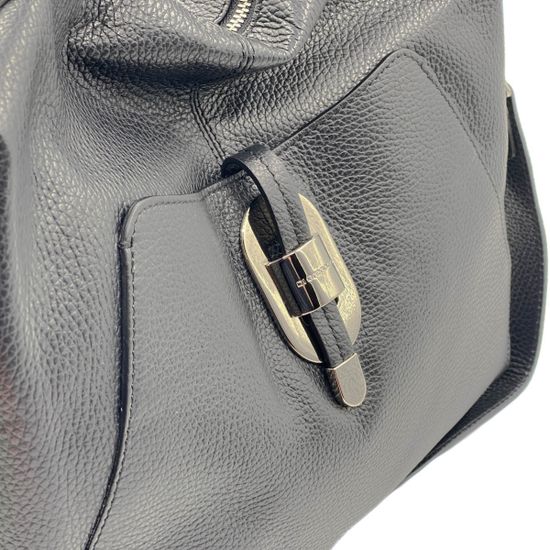 Сумка Di Gregorio черная кожаная - фото 4, 