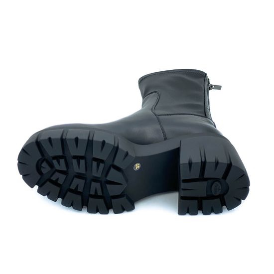 Ботильоны Cover черные кожаные Байка - фото 4, 1663807-1 COV NAPPA