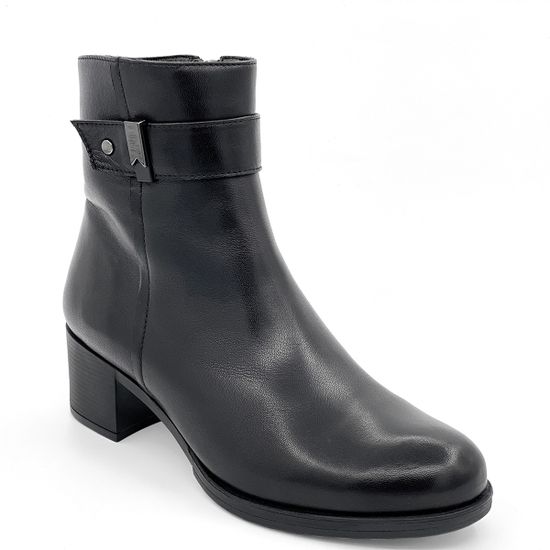 Ботинки Cover черные кожаные МЕХ - фото 2, 54M COV