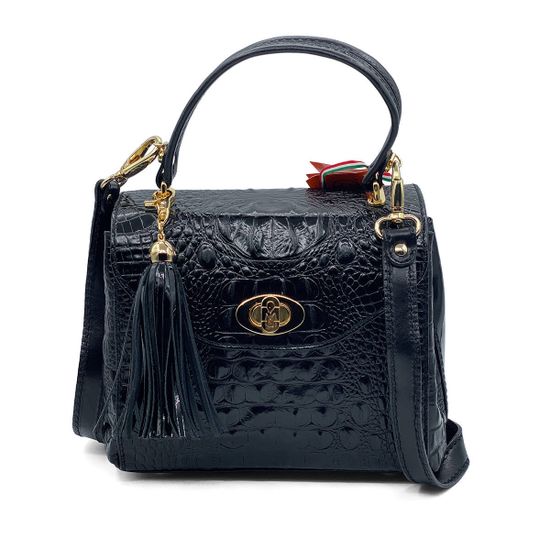 Сумка Marino Orlandi черная кожаная - фото 1, 