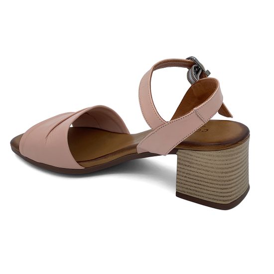 Босоножки CV COVER пудрового цвета кожаные - фото 3, 268 463 COV PUDRA