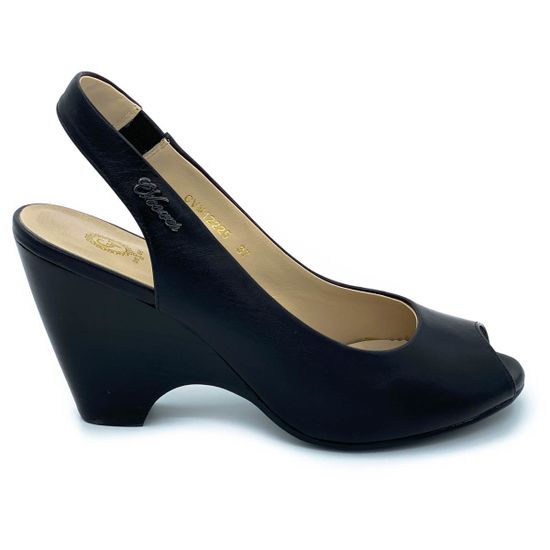 Босоножки Cover черные кожаные - фото 1, 