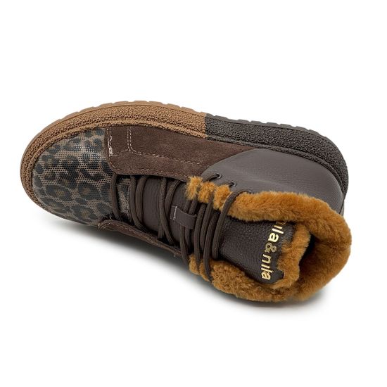 Ботинки NILA&amp;NILA коричневые кожа/замша на меху - фото 5, NO9005M NIL MORO