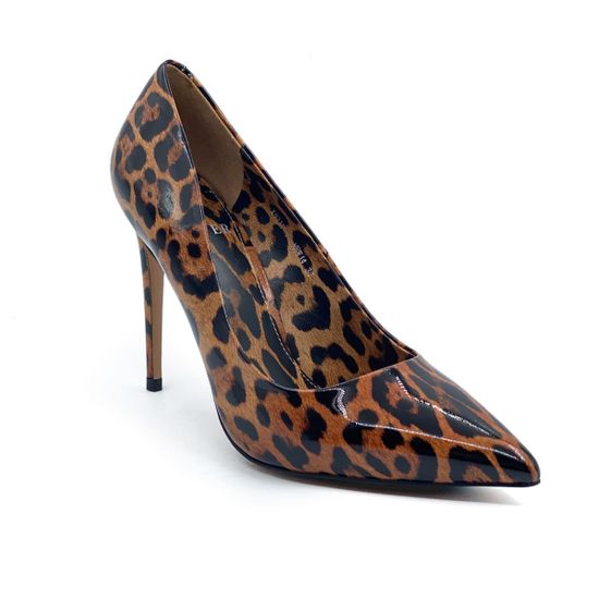Туфли CVCOVER лакированные с принтом леопард - фото 2, X8301-11-PBW1 COV LEO