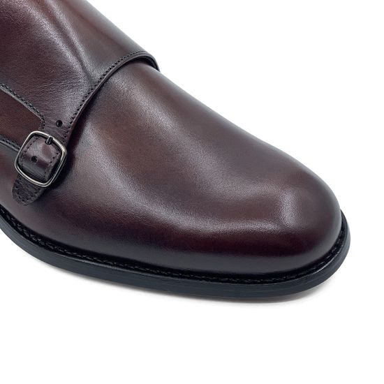 Лоферы Монки Mario Bruni кожаные коричневые - фото 6, 60687MB