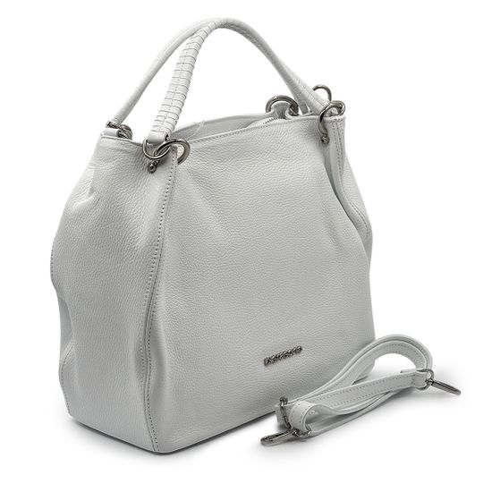 Сумка Di Gregorio белая кожаная - фото 2, 8993 DG BIANCO