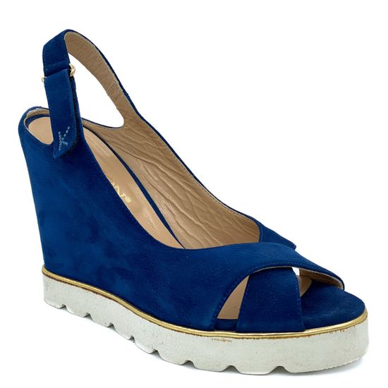 Босоножки Kelton синие замшевые - фото 2, 