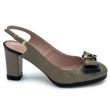 Босоножки Giorgio Piergentili черно-серые лаковые - фото 1, 9500 GP