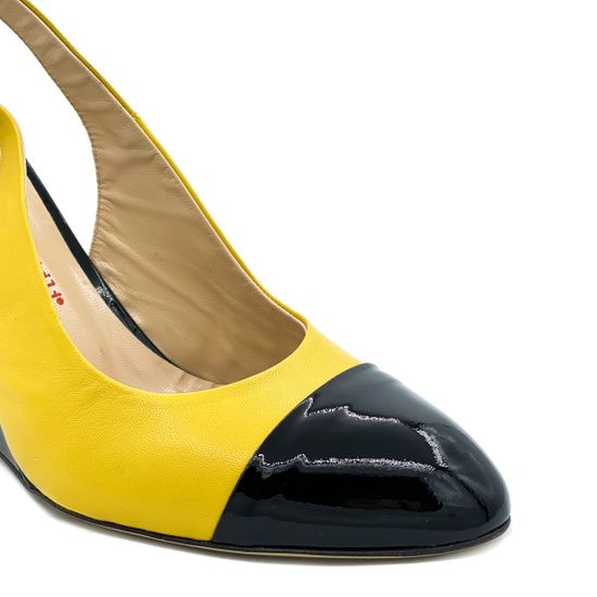 Босоножки Giorgio Piergentili черно-желтые - фото 6, 