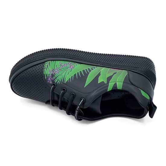 Полуботинки Lab Milano черно-зеленые кожаные на шнурочках - фото 5, 3750107 LAB NERO