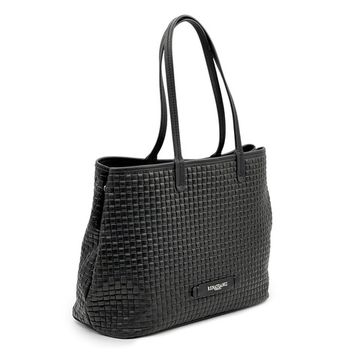 Сумка-шоппер Renato Angi черная кожаная плетенная - фото 2, 3400017 RA NERO