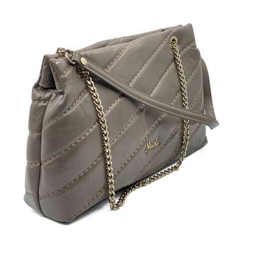 Сумка Marina Creazioni бежевая из стеганой лакированной кожи - фото 2, B6698 MC BEIGE LAK