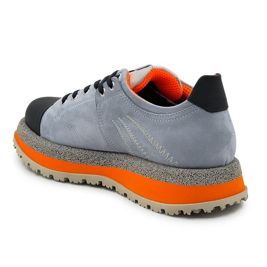 Кроссовки BUTTERI серые/черные/белые кожа/нубук - фото 3, 95320-A BUT