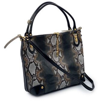 Сумка Marino Orlandi серая кожаная питон - фото 2, 4913 MO PITON