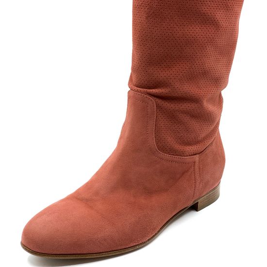 Сапоги Renzi летние розовые замшевые демисезонные - фото 2, 