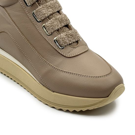 Ботинки KELTON бежевые кожаные на меху - фото 6, AI0124M KEL BEIGE