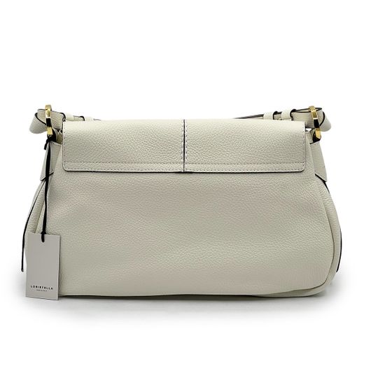 Сумка Loristella белая кожаная - фото 3, 2947 LS BIANCO