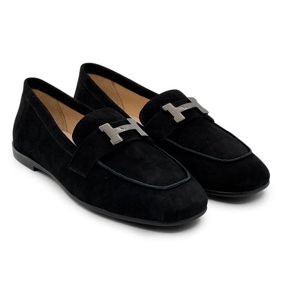 Лоферы женские CVCOVER черные замшевые - фото 7, 9809-01 COV NERO