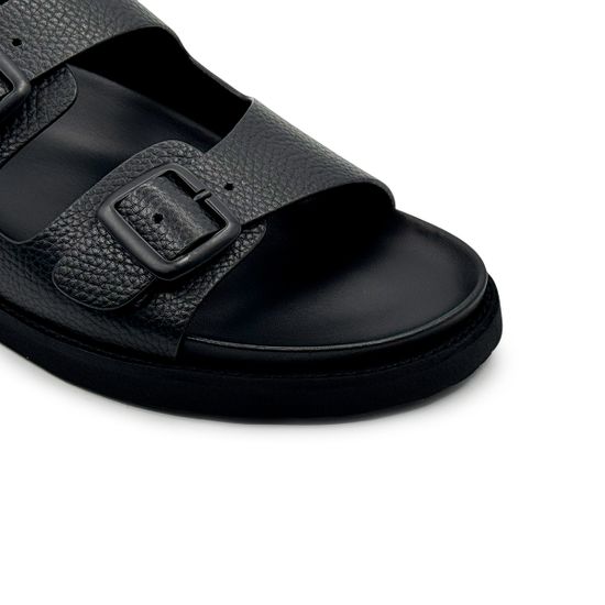 Сандалии Giampieronicola черные кожаные - фото 6, A5300 GPN NERO