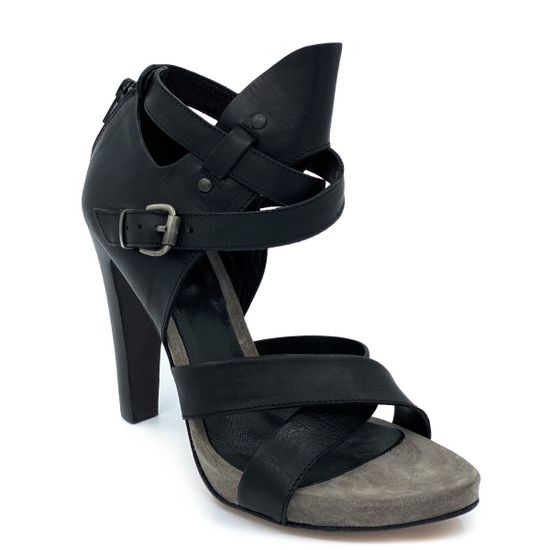 Босоножки Fru.it черные кожаные - фото 2, 3842 (Taupe) FR