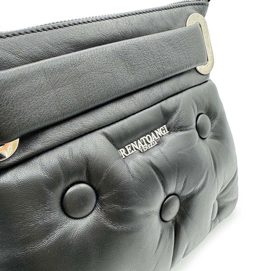 Сумка кросс-боди Renato Angi черная кожаная - фото 4,