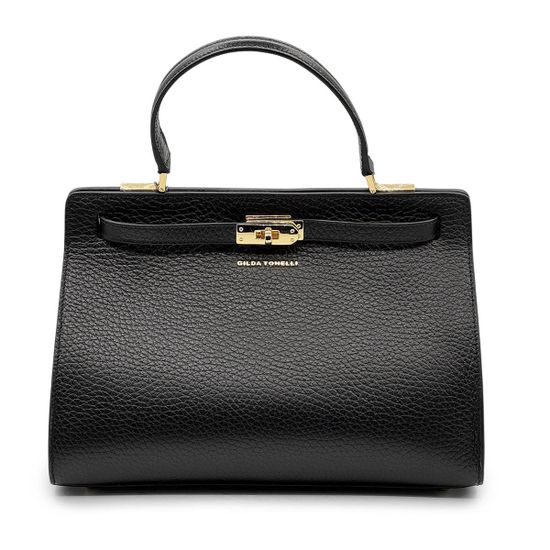Сумка Gilda Tonelli черная кожаная - фото 1, 1077 TON NERO