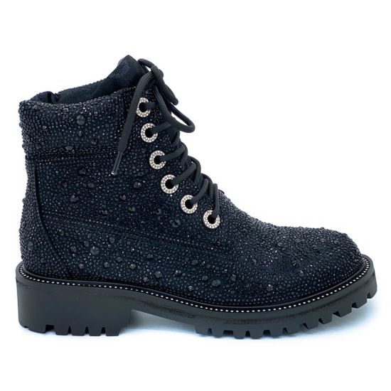 Ботинки Marcelo Lopez черные текстиль демисезонные - фото 1, 