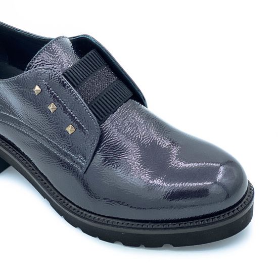 Полуботинки Donna Soft черные наплак демисезонные - фото 6, DS1212 DS FUMO