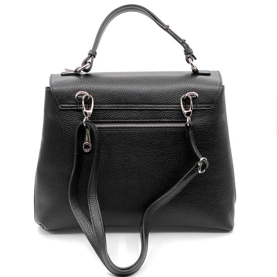 Сумка Di Gregorio черная кожаная - фото 5, 