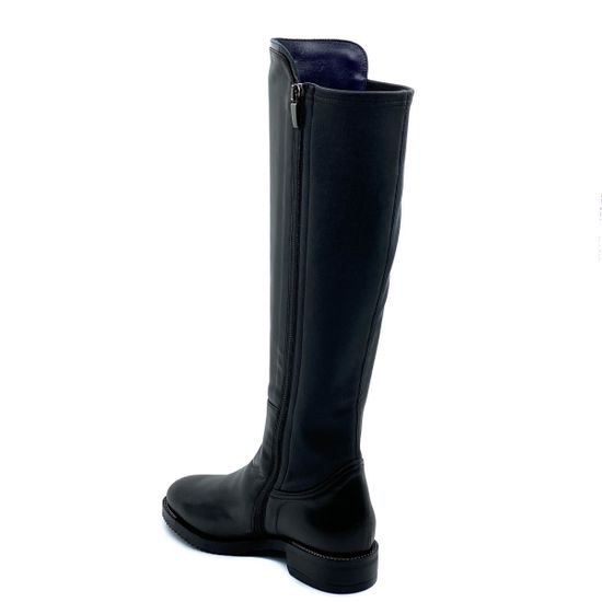 Сапоги Donna Soft черные кожаные евромех - фото 3, 