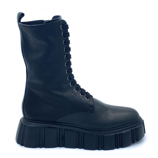 Ботинки 7AM черные кожаные демисезонные - фото 1, AM21928O 7AM