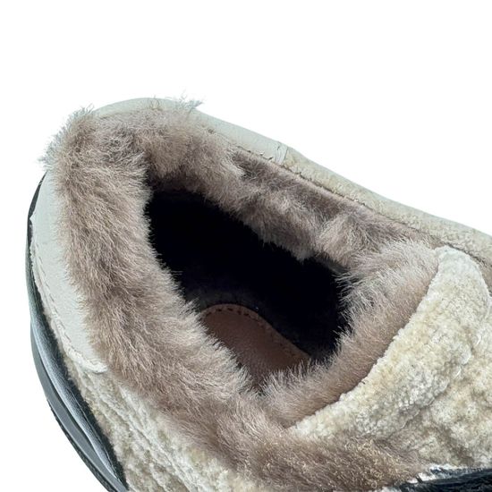 Кеды MOT CLE бежевые/золотистые кожаные на меху - фото 7, MOT3154W MOT