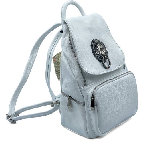 Сумка-рюкзак Renato Angi белая кожаная - фото 2, 