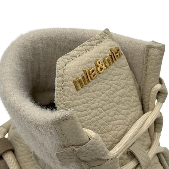 Ботинки NILA&amp;NILA бежевые кожа/замша демисезонные - фото 7, NO9020 NIL BEIGE