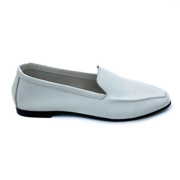 Мокасины Cover белые кожаные - фото 1, 738-39 COV