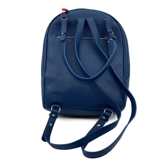 Рюкзак Marina Creazioni синий кожаный стеганый - фото 3, B6332 MC BLU