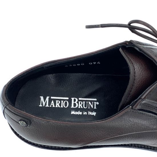 Туфли Mario Bruni коричневые кожаные демисезонные - фото 7, 63880 MB