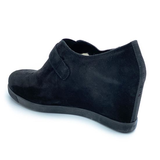 Ботинки Baldinini черные замшевые МЕХ - фото 3, 