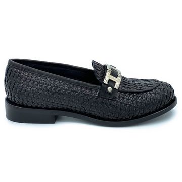 Лоферы Mimmu черные кожаные - фото 1, F303M1 MIM